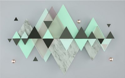 фотообои Мятные горы 3Д