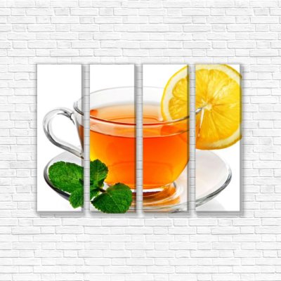 модульные картины Чай с лимоном