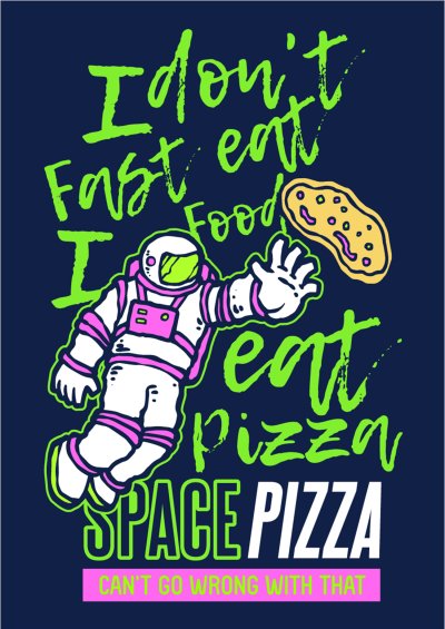 постеры Космическая пицца