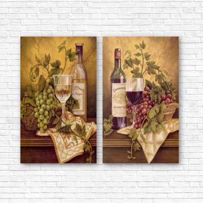 модульные картины Натюрморт с виноградом