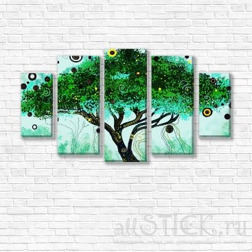 модульные картины Сказочное дерево