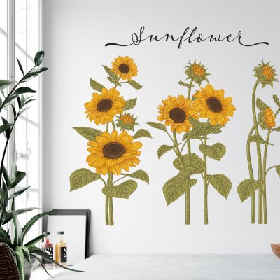 наклейки Sunflowers