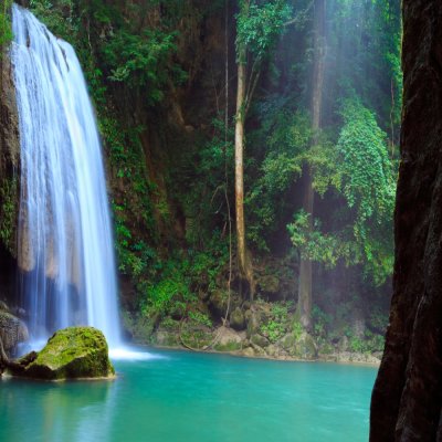 фотообои Водопад в джунглях