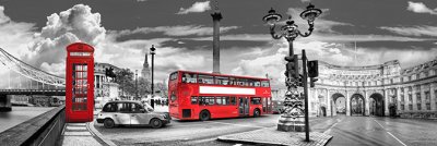 фотообои Черно-красный Лондон