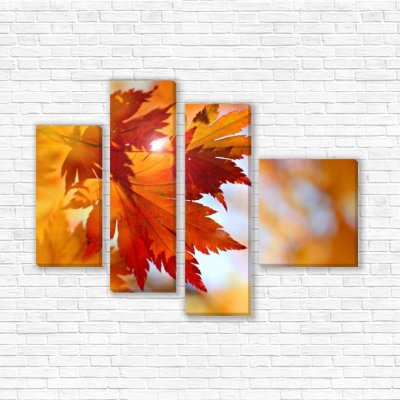 модульные картины Осенний лист